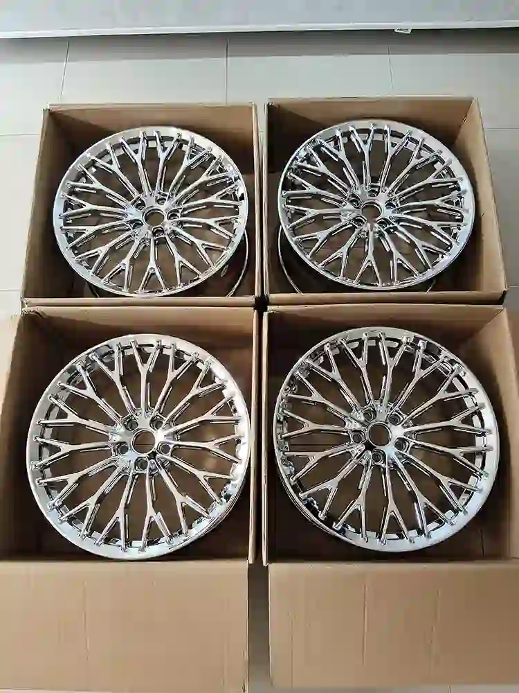 Packing diagram of two-piece forged alloy car wheels 18 - 24 from Chinese factory