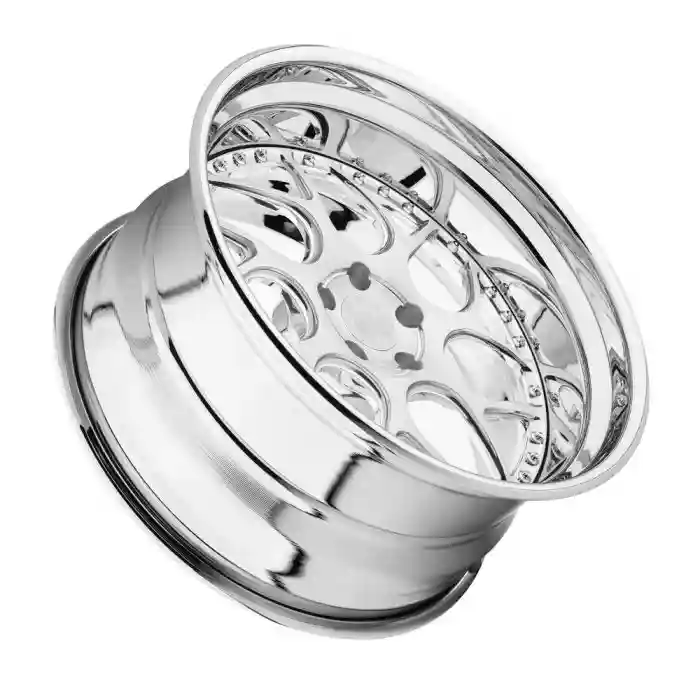 Side view of 2-piece silver forged aluminium alloy wheels 18-24 inch for modification owners and stores