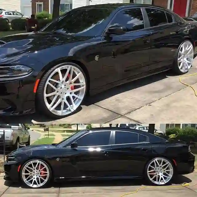 Scene diagram of aluminum 2-piece forged wheels for Chevrolet Impala BMW M3 M4 F10 G20