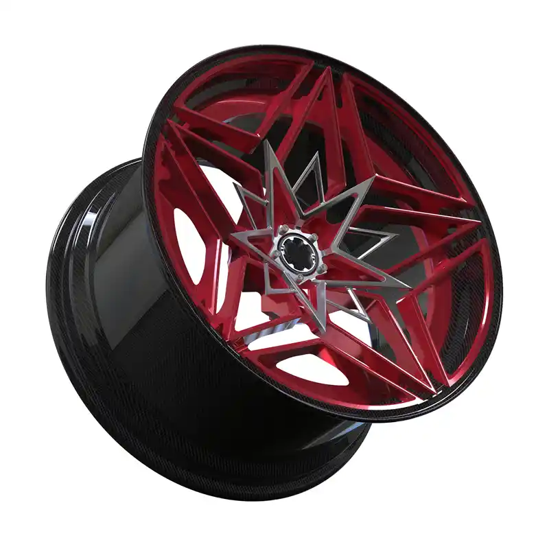 Side view of deep concave forged aluminum rims fit for BMW Audi Mercedes-Benz and Tesla models