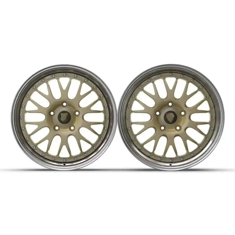 Front view of 2-piece forged aluminum wheels for Porsche 911 992 993 997 rims