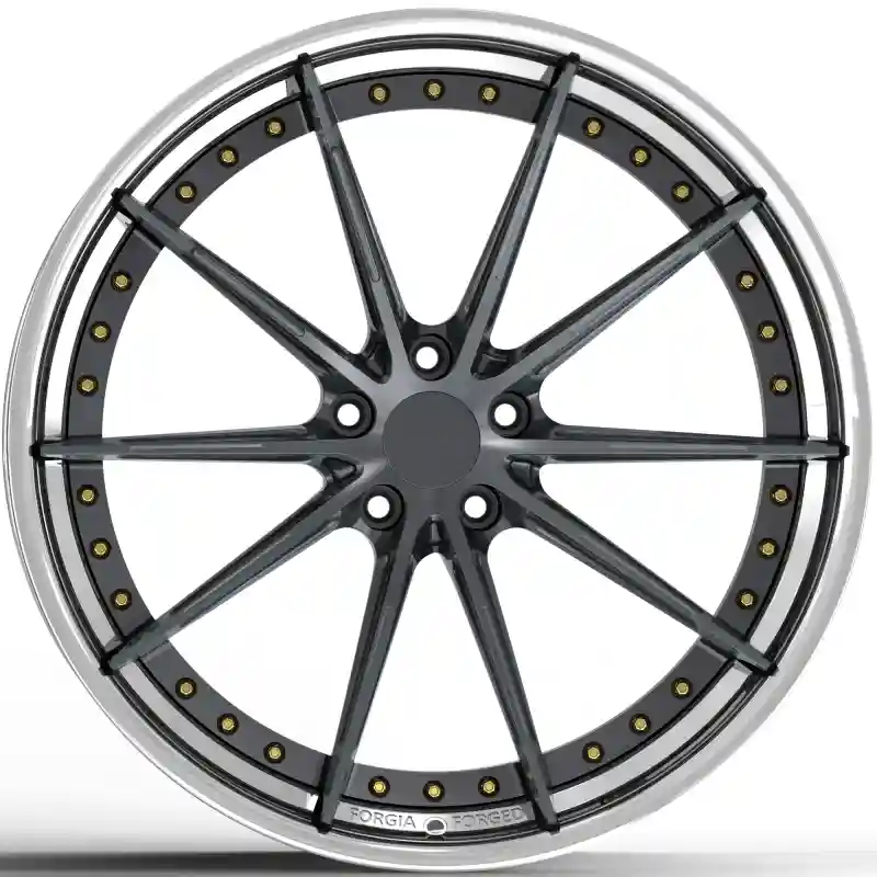 Front view of deep concave 2-piece forged rim for BMW G80 G82 G83 G87 M2 M3 M4 and more