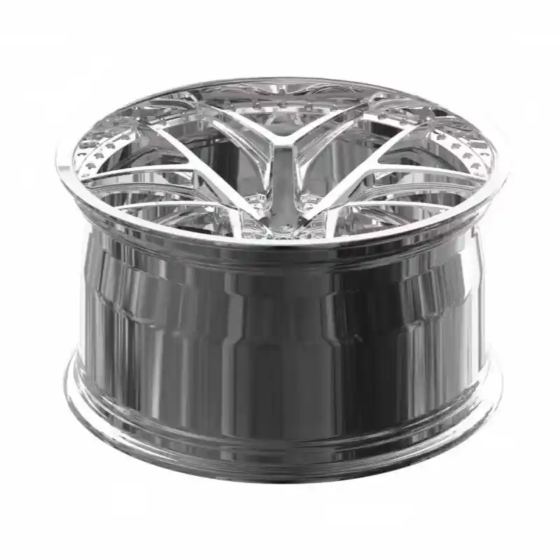 Top view of 20 inch two-piece deep concave forged aluminum wheels for the 2023 Dodge Challenger rims