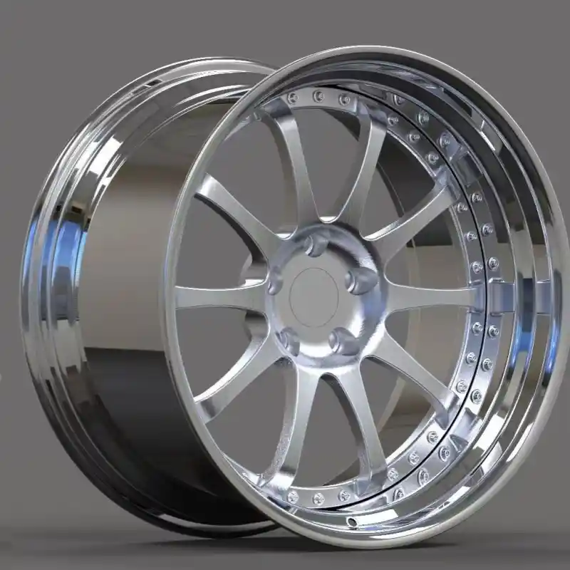 Left view of deep dish 18-22inch pcd 5X114.3 5X120 forged wheels for Benz BMW Audi Porsche Bentley