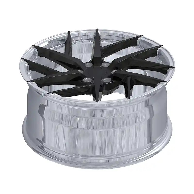 Top view of 20 inch 6x130 PCD two-piece forged wheels for Toyota Land Cruiser Prado