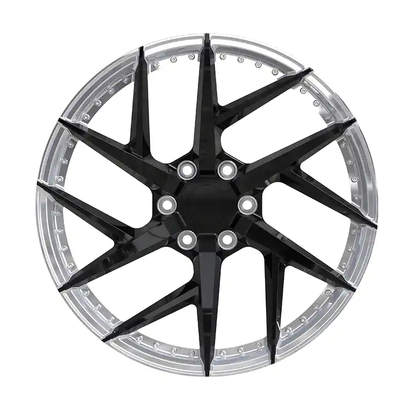 Front view of 20 inch 6x130 PCD two-piece forged wheels for Toyota Land Cruiser Prado