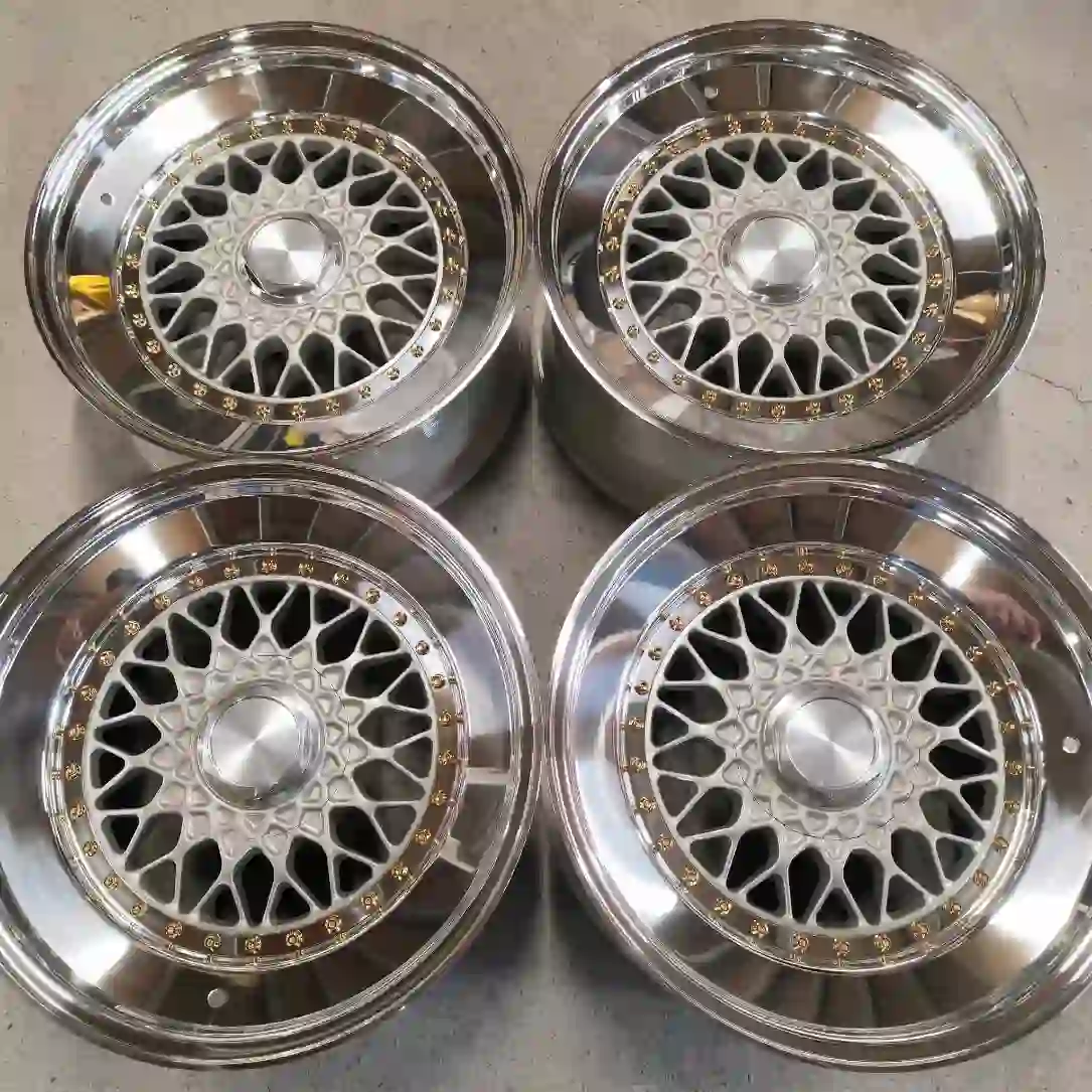 Real photo 1:custom 3-piece forged wheels 17-24 inch mesh 100/112/120mm for Audi A3 A4 A5,BMW E24 E30,Mercedes-Benz,and Volkswagen Golf