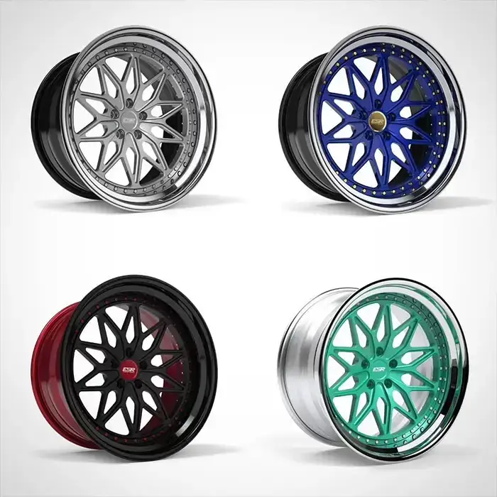 custom 16-21 inch 3-piece forged wheels aluminium alloy rims Multiple PCD for various passenger vehicles