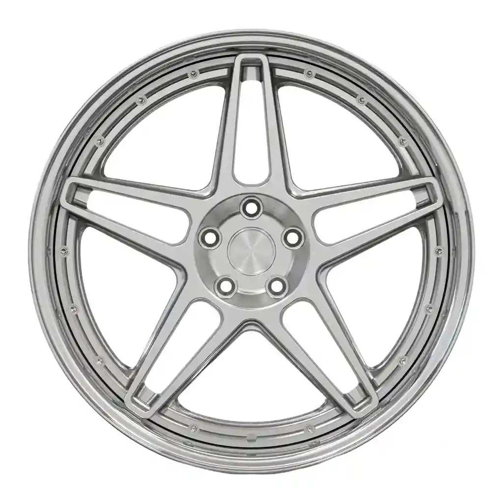 Front view:Custom 3-piece forged aluminum alloy wheels 5x114.3 17-24 inch rims for Ferrari 458 F8 550 575M FF F12 Berlinetta 812 Superfast 296 GTB SF90 Stradale Purosangue