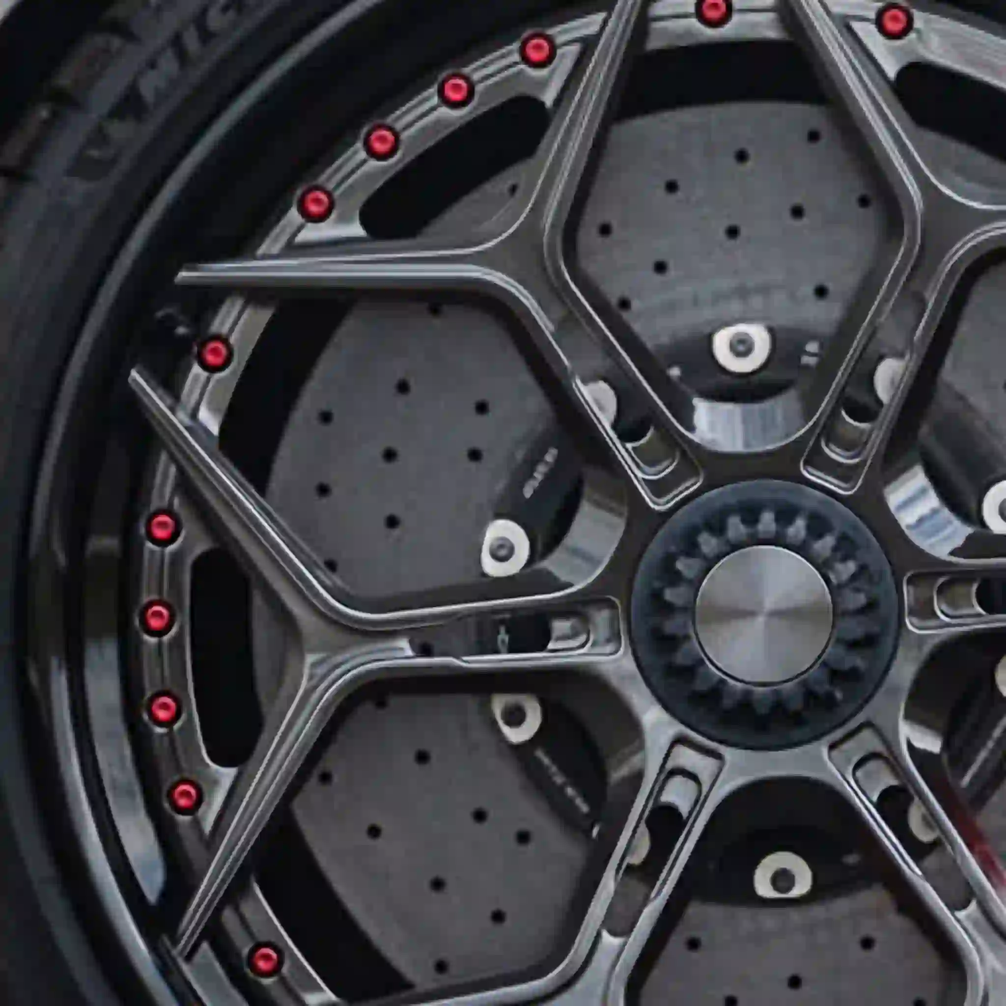 Detail diagram:17-24 inch 3-piece forged wheels aluminum alloy deep concave rims for Lamborghini Aventador SVJ,Huracán STO and Performante