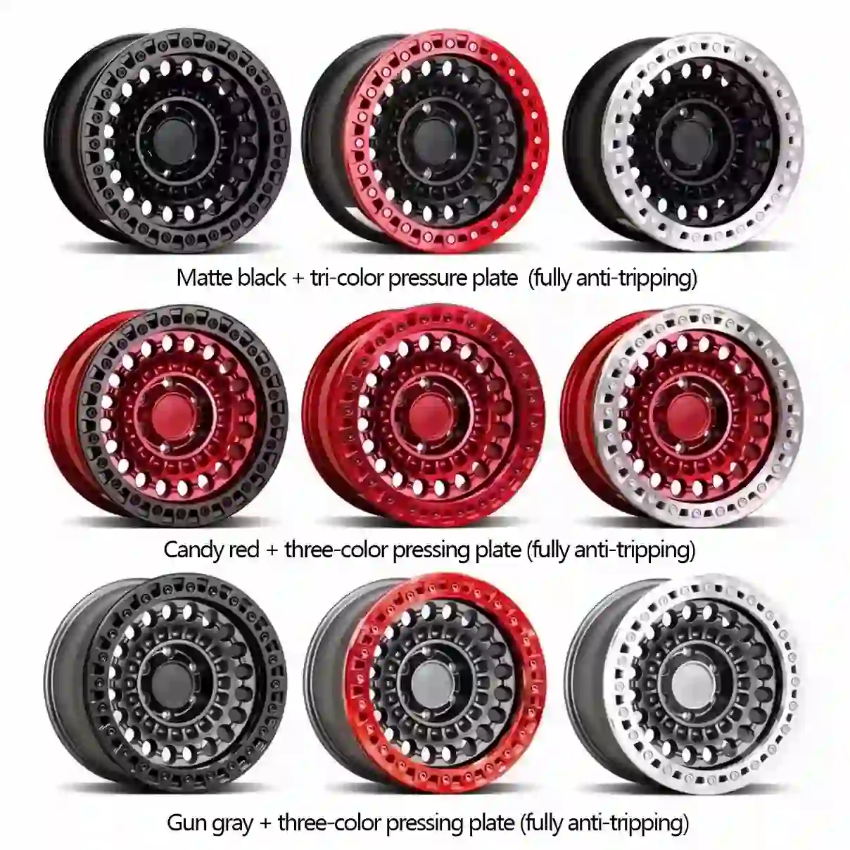 Product Series 3:forged alloy beadlock concave wheels rims 16-22 Inch 5x114.3 5x125 5x1397 6x139.7 for F-150 Jeep Wrangler RAM 1500 Suzuki Jimny GMC Yukon