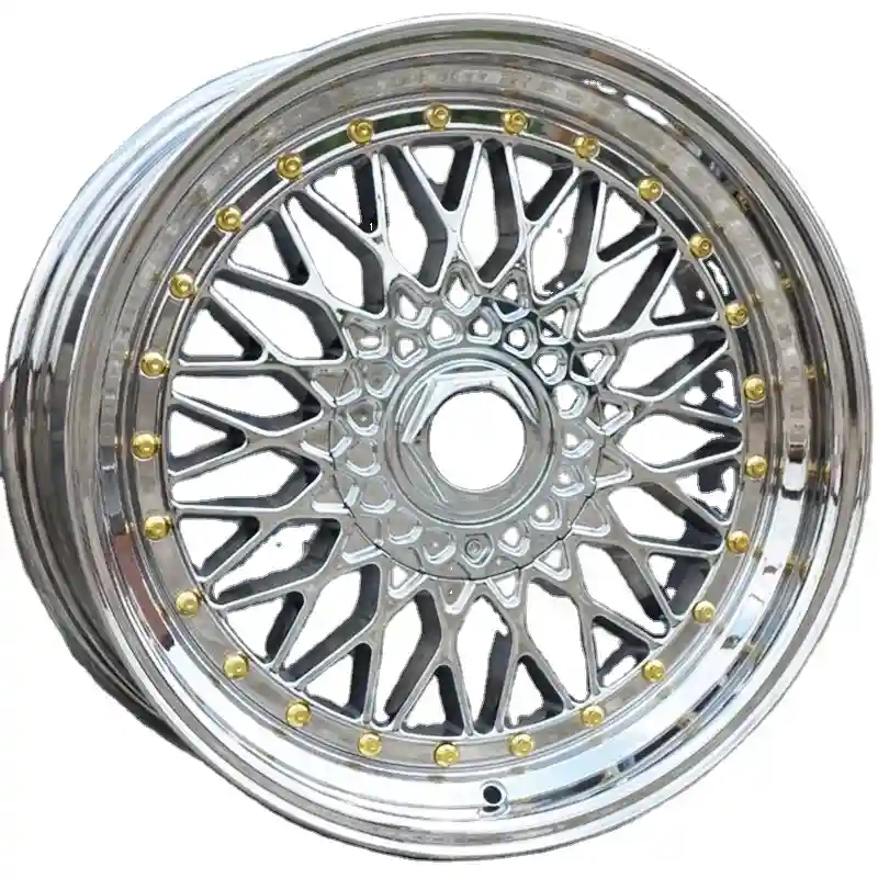 Left view of gravity cast aluminum alloy 18 to 24 inch silver multi-spoke rims