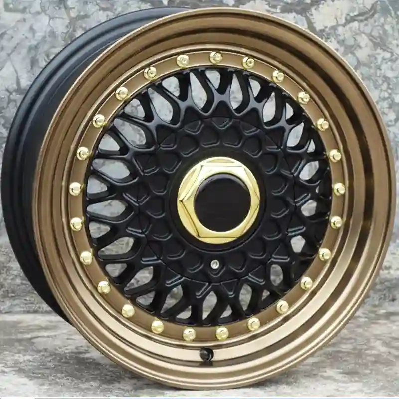 Left view of gravity cast aluminum alloy 18 to 24 inch black multi-spoke rims