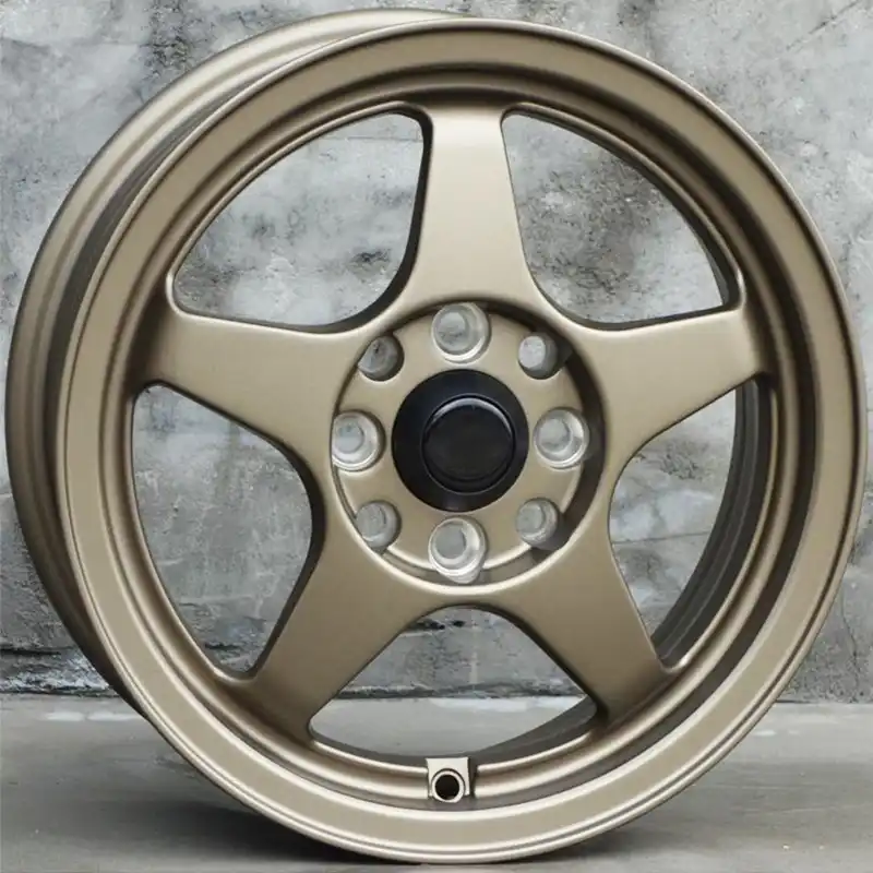 Real photo Front view of aftermarket 2026 latest design rims 18 19 inch 5holes cast alloy bronze wheels