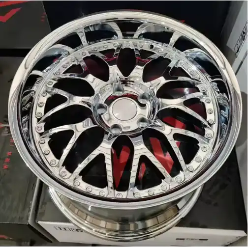 Real photo top view of new style 18-24inch 5x114.3 cast aluminum alloy aftermarket mag silver wheels