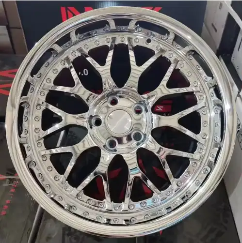 Real photo front view of new style 18-24inch 5x114.3 cast aluminum alloy aftermarket mag silver wheels