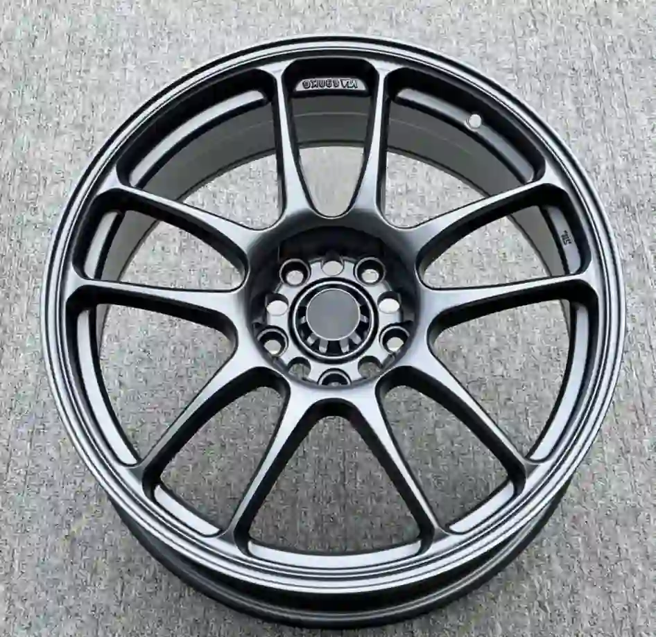 Real photo front view of casting 18-24inch 5x114.3 PCD aluminum matte black wheels for Toyota Honda Mercedes-Benz BMW Tesla
