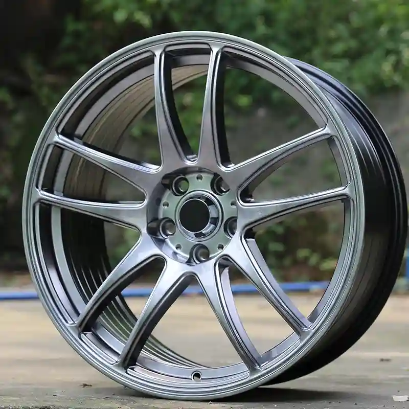 Real photo right view of 2026 latest cast aluminum alloy wheels in 16 17 18 inch 4x100 5x114.3 silver rims