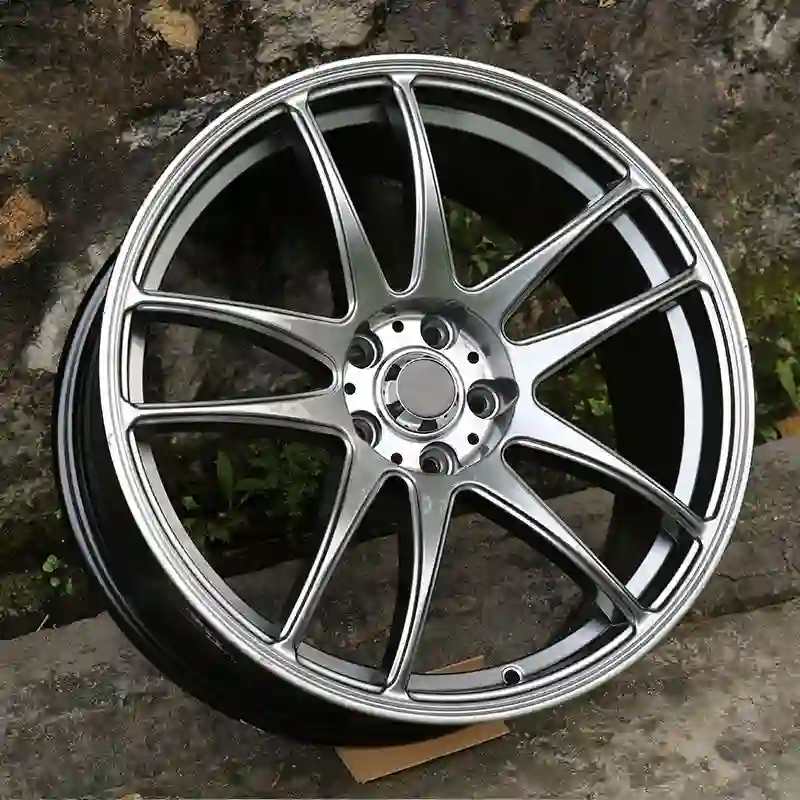 Real photo front view of 2026 latest cast aluminum alloy wheels in 16 17 18 inch 4x100 5x114.3 silver rims