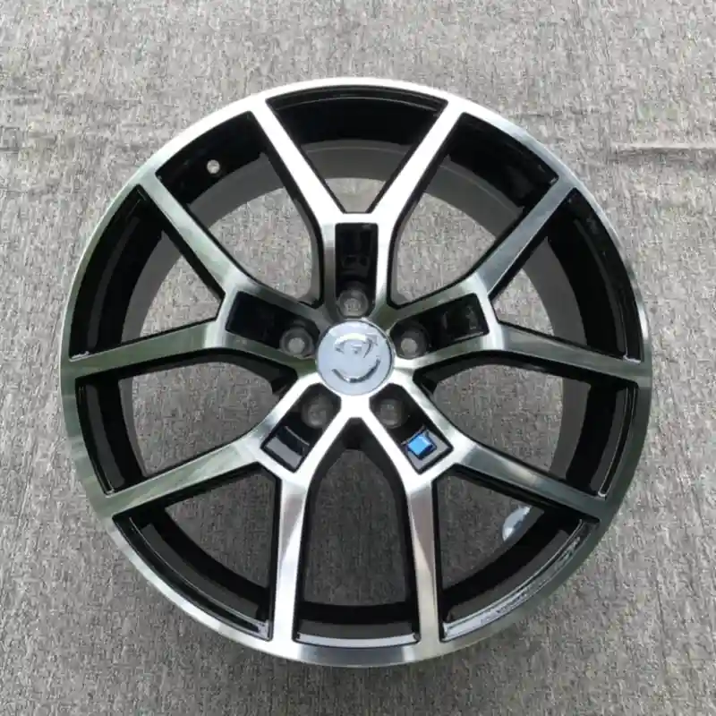 Front view of cast aluminum alloy 17-20 inch silver wheels 5x108 pcd for Volvo,Ford,Lynk & Co,Land Rover and GAC