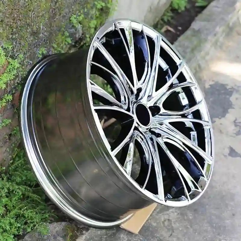 Scene diagram left view of new casting aluminum alloy wheels 15-20inch pcd 112mm 114.3mm for Audi A6 A6L A8L luxury cars