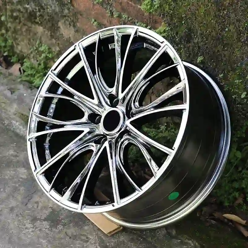 Scene diagram right view of new casting aluminum alloy wheels 15-20inch pcd 112mm 114.3mm for Audi A6 A6L A8L luxury cars