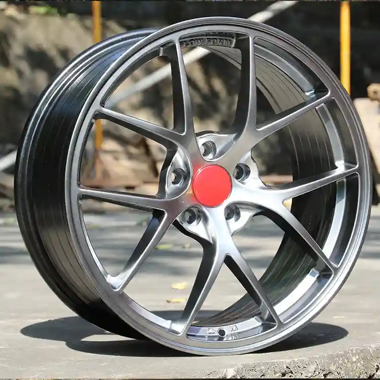 Real photo left view of Vertex 5 holes 17 18 19 20 inch 5x114.3 5X120 5X130PCD cast aluminum alloy wheels for BMW Audi Porsche Nissan