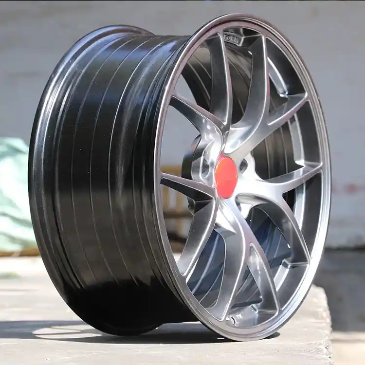Real photo side view of Vertex 5 holes 17 18 19 20 inch 5x114.3 5X120 5X130PCD cast aluminum alloy wheels for BMW Audi Porsche Nissan