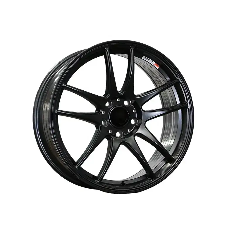 Style 3:Left view of cast aluminum alloy black wheels 16-22inch for various types of cars such as Mercedes-Benz BMW Audi Toyota Honda Nissan etc