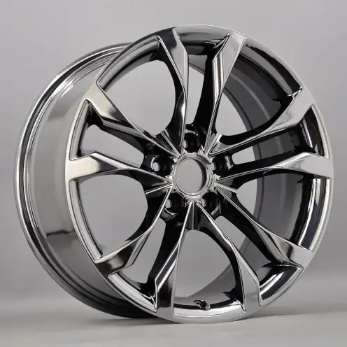 Left view of new design cast chrome aluminum alloy wheel rim 18inch 5 holes for passenger cars