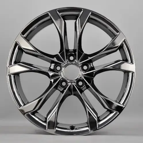 Front view of new design cast chrome aluminum alloy wheel rim 18inch 5 holes for passenger cars