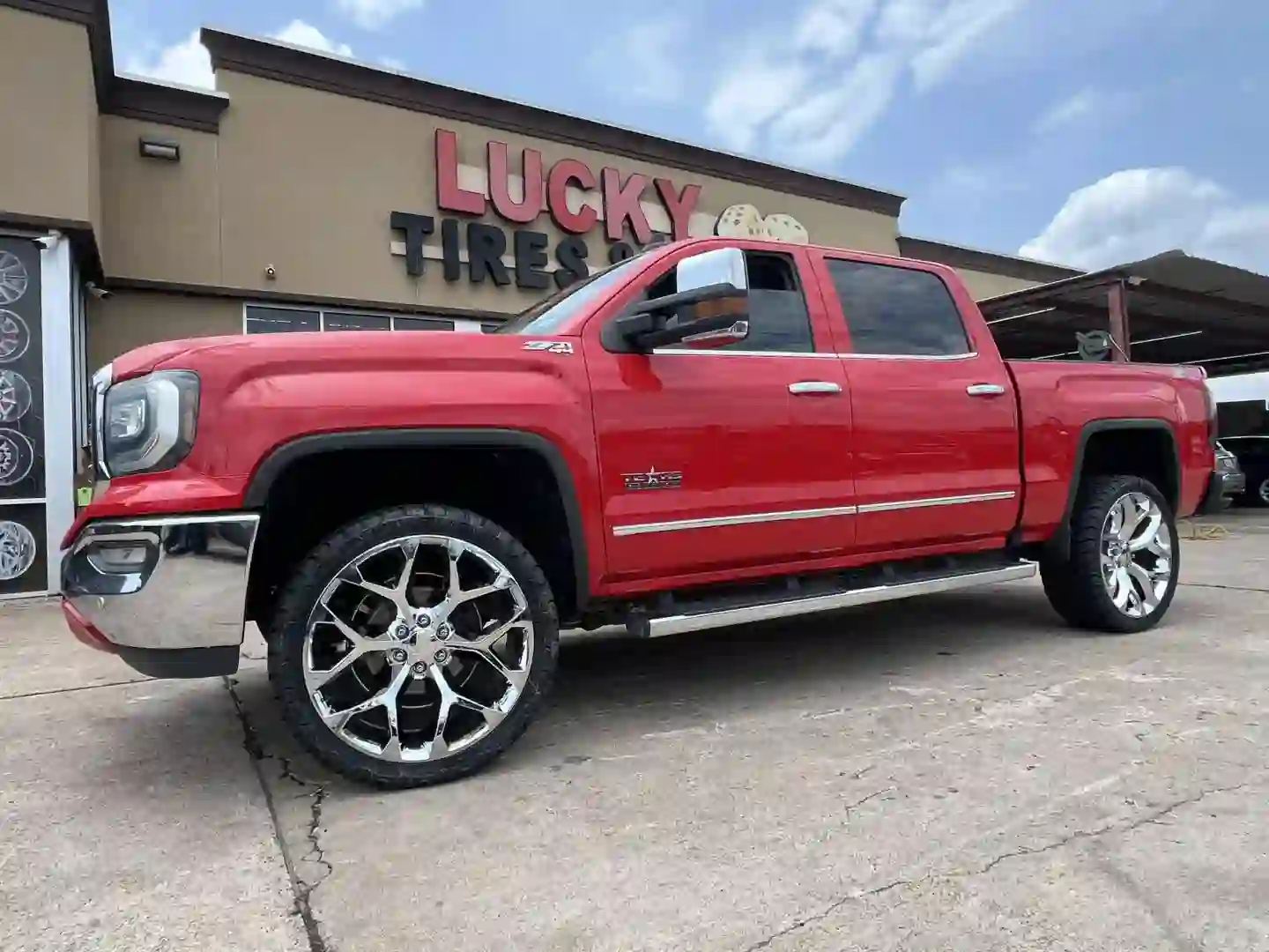 Scene diagram2 of casting aluminum alloy snowflake style 18-24 inch chrome silver wheels for Chevy Silverado Suburban Tahoe Z71 GMC Sieer