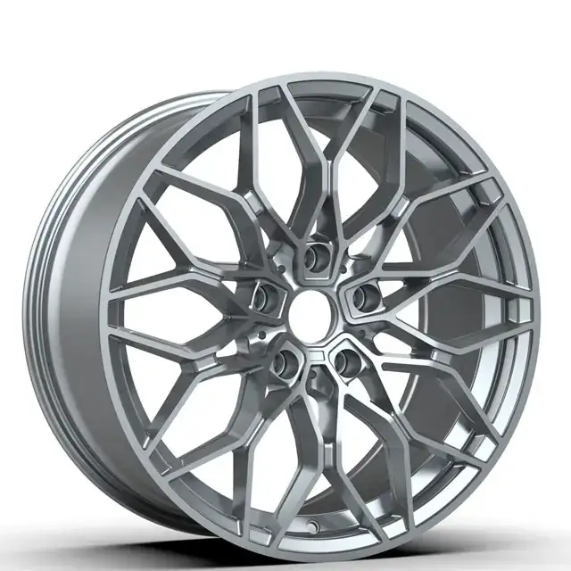 Left view of 16-22 inch casting alloy wheels deep lip mesh design for BMW 3 Series Audi A4 Mercedes C-Class