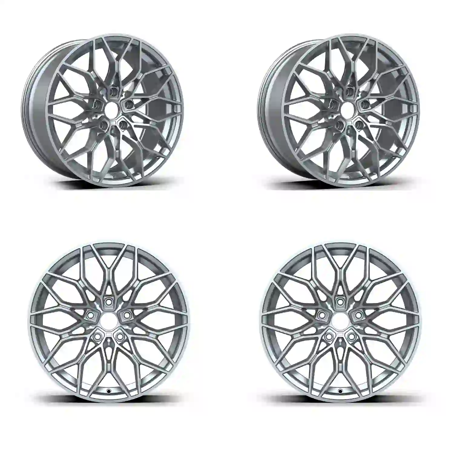 Wheel Hub Set of 16-22 inch casting alloy wheels deep lip mesh design for BMW 3 Series Audi A4 Mercedes C-Class
