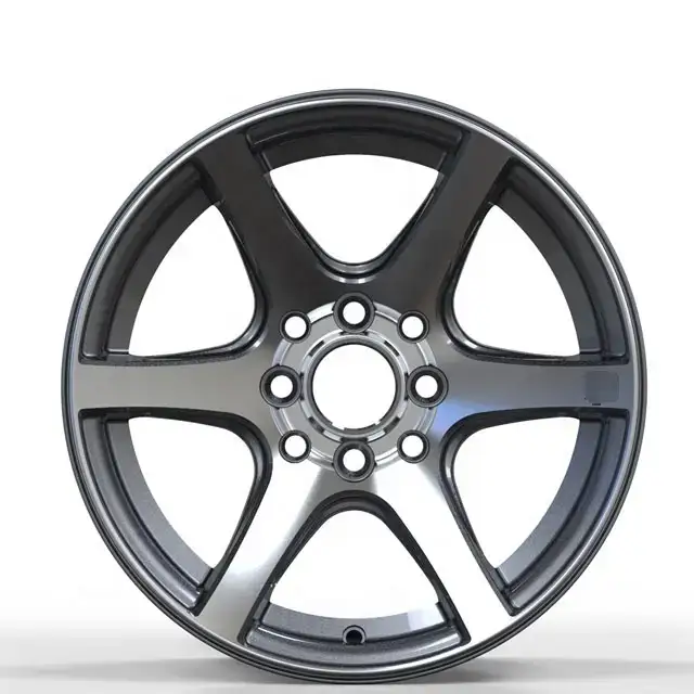 Front view of 5 holes cast aluminum alloy wheels 5X112/5x114.3/5x120 14-20 inch rims for Rays Te37 Benz Audi BMW 3 Series VW Nissan