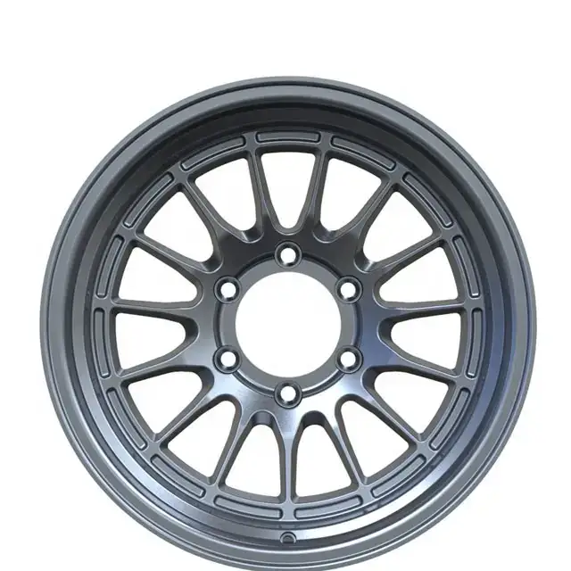 Front view of New arrival casting alloy rims 17-22 inch pcd 5X120 6x139.7 multi-spoke silver machined face wheels