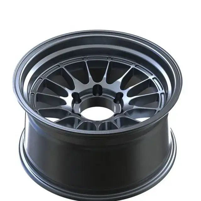 Top view of New arrival casting alloy rims 17-22 inch pcd 5X120 6x139.7 multi-spoke silver machined face wheels