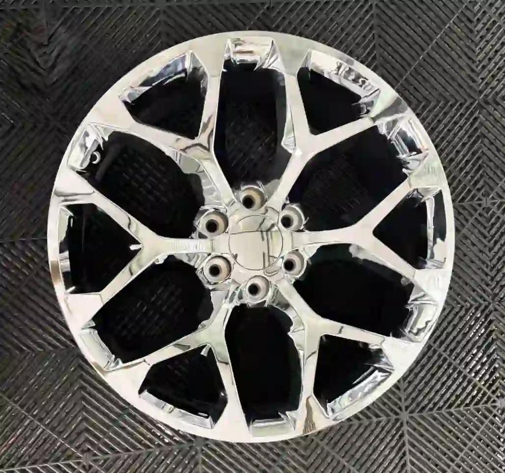 Real photo2:casting aluminum alloy 20 22 24 26 inch wheels snowflake mesh 6x139.7 PCD for Chevrolet Silverado1500 GMC Yukon Cadillac Escalade