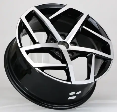 Oblique profile view of factory supply 17-22 inch pcd5x112 cast aluminum alloy wheels for modified car