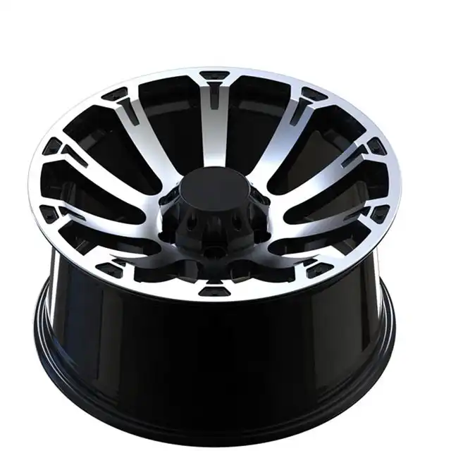 Top view of 18 20inch 114.3-139.7mm aluminum alloy  deep lip wheels for pickup trucks and off-road