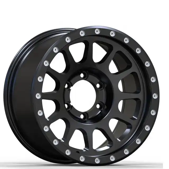 Left view of 17inch 5 6 hole 4x4 off-road wheel 135~150mm  for chevy
