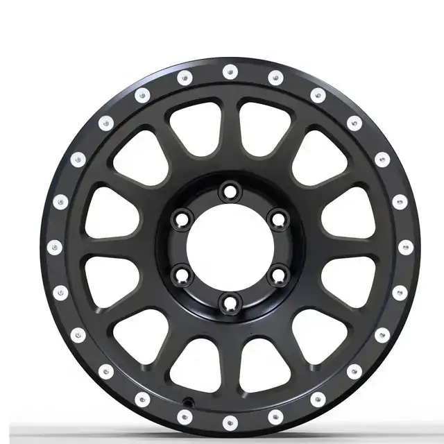 Front view of 17inch 5 6 hole 4x4 off-road wheel 135~150mm  for chevy