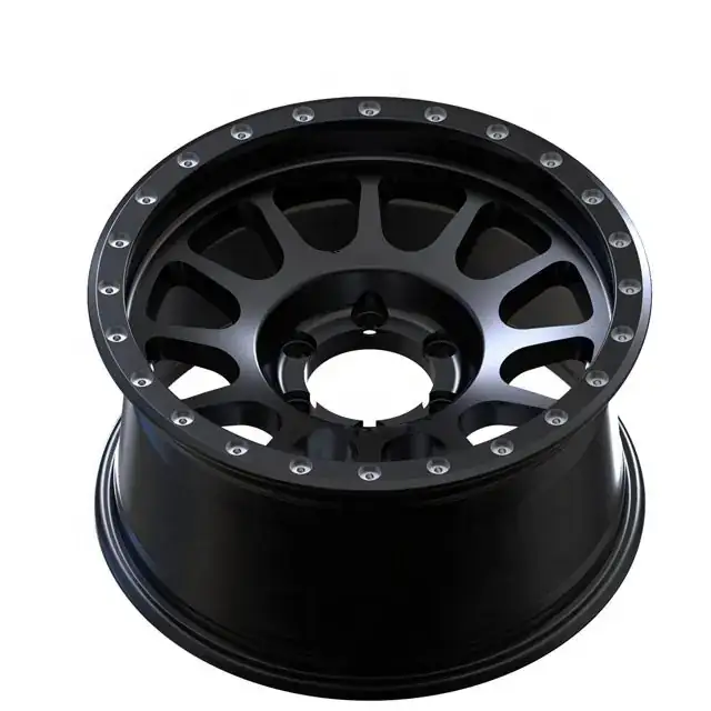 Top view of 17inch 5 6 hole 4x4 off-road wheel 135~150mm  for chevy