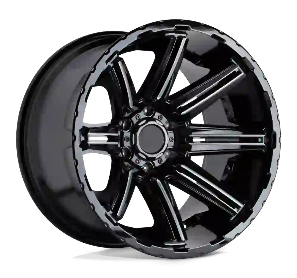 Left view of forged aluminum alloy OffRoad wheels 17 18 19 20 inch rims for Jeep Wrangler Cherokee