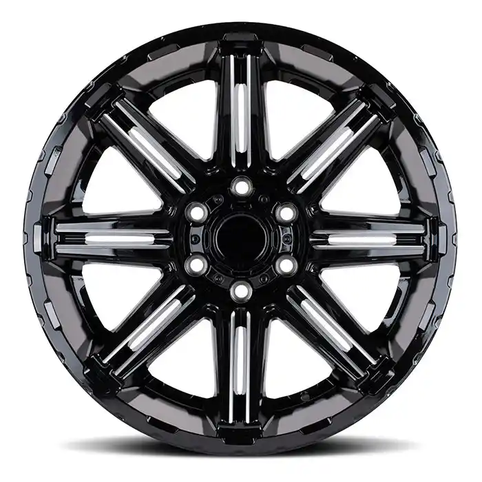 Front view of forged aluminum alloy OffRoad wheels 17 18 19 20 inch rims for Jeep Wrangler Cherokee
