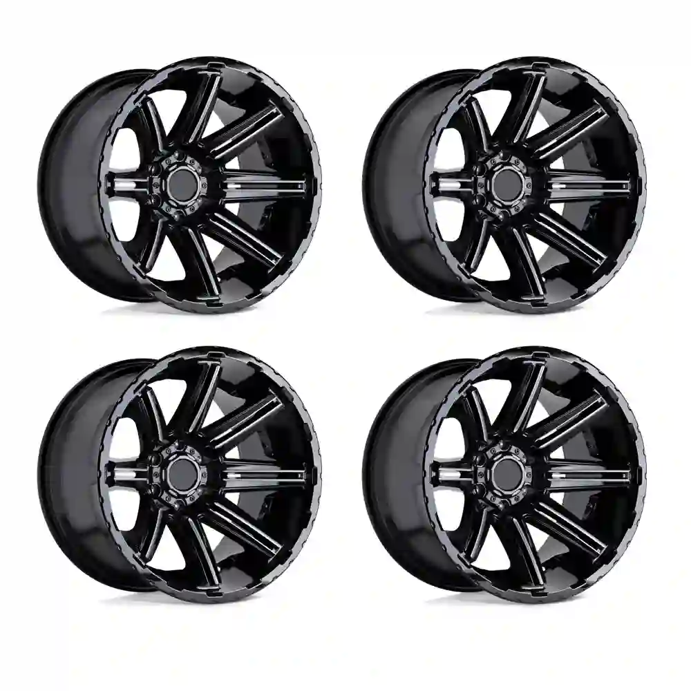 Left view 2 of forged aluminum alloy OffRoad wheels 17 18 19 20 inch rims for Jeep Wrangler Cherokee