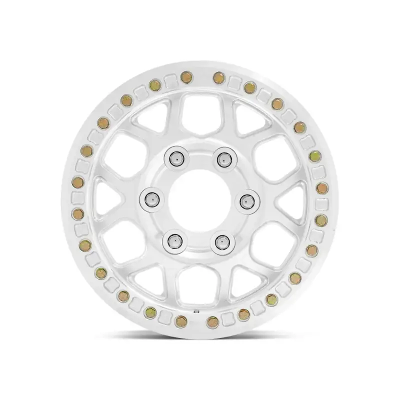 Front view of Forged beadlock offroad wheels 5 6 8 holes PCD5x127 5x139.7 6x135 6x139.7mm rims for Jeep Ford F-150 Ram