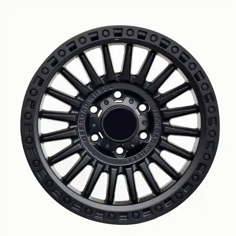 Front view of offroad pickup forged aluminum wheels 17-21 inch for Ford Jeep SUV