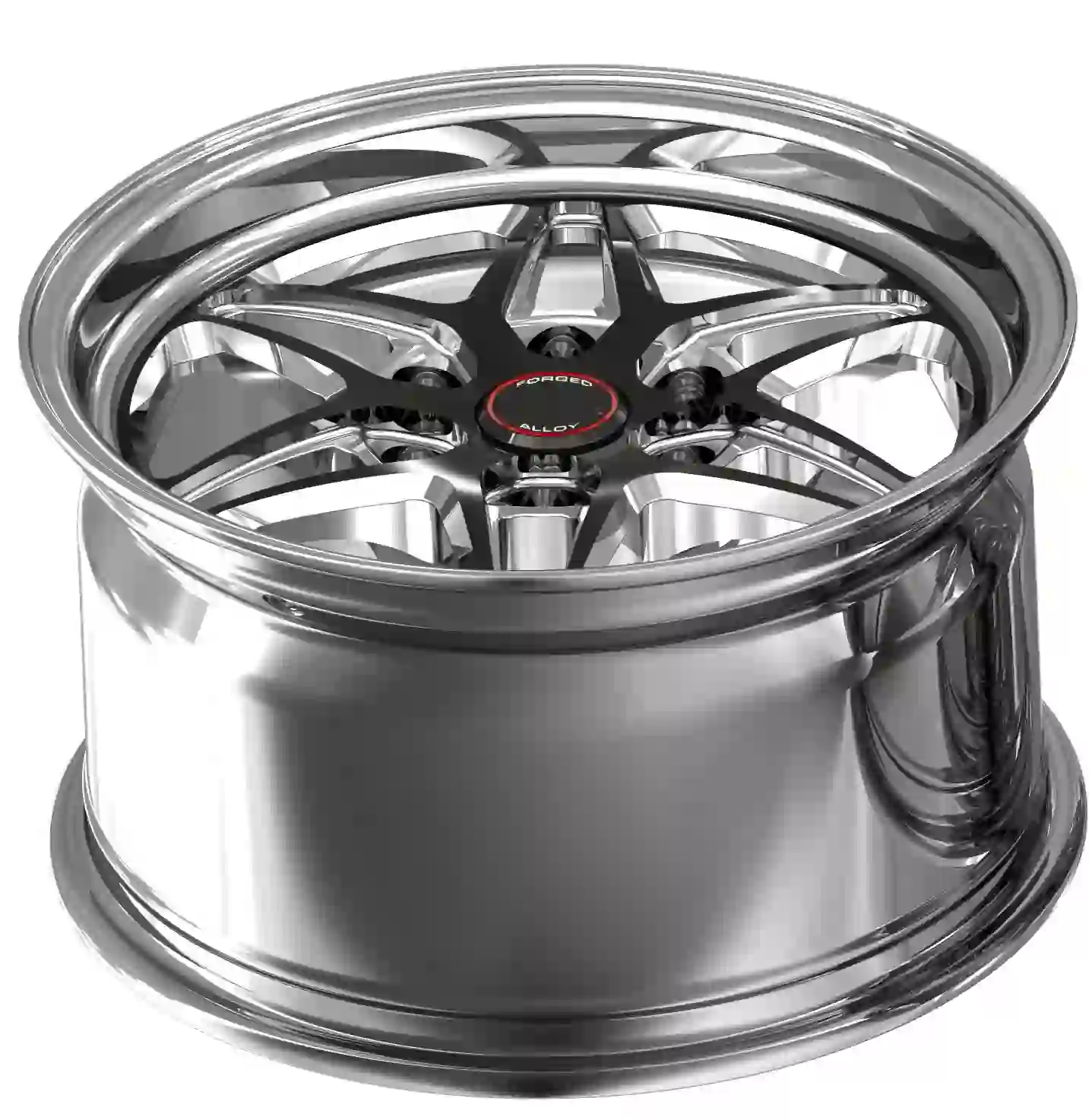 Top view of offroad aluminum alloy wheels 17x9.5 PCD deep concave rims 6X135mm for 2020 Ford F150
