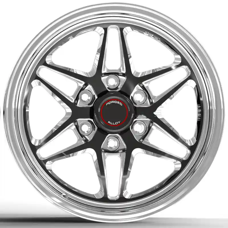 Front view of offroad aluminum alloy wheels 17x9.5 PCD deep concave rims 6X135mm for 2020 Ford F150